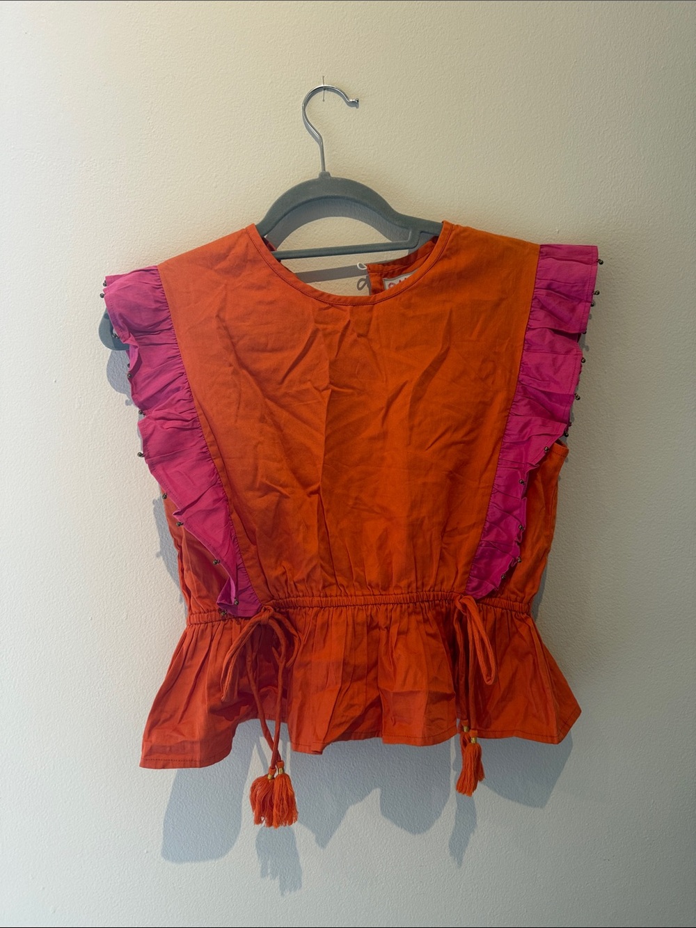 Orange/Pink festive top